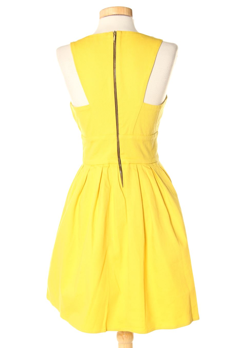 Robe casual Pull Bear de la taille M de couleur jaune