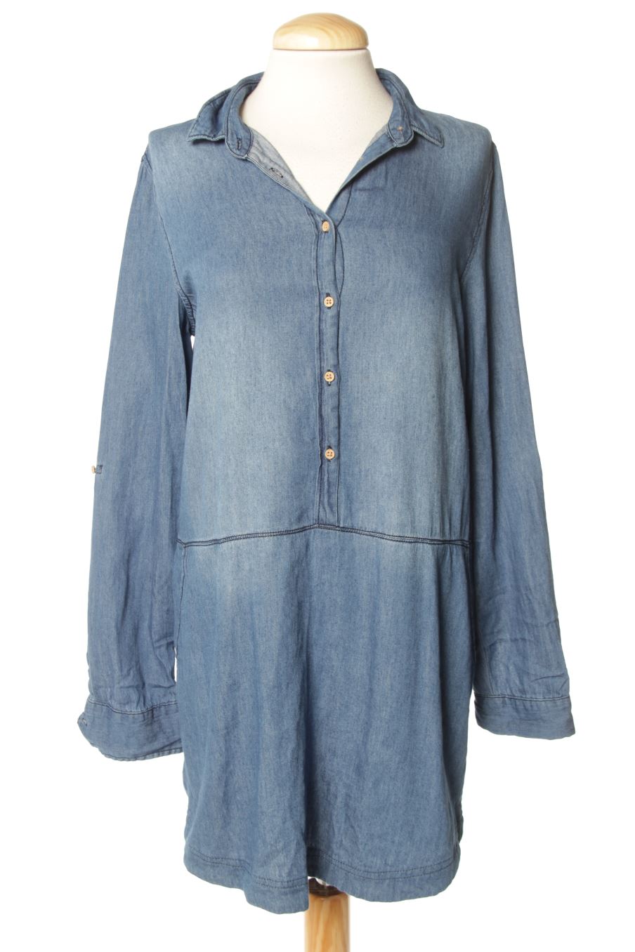 Robe casual Stradivarius de la taille S, de couleur bleu