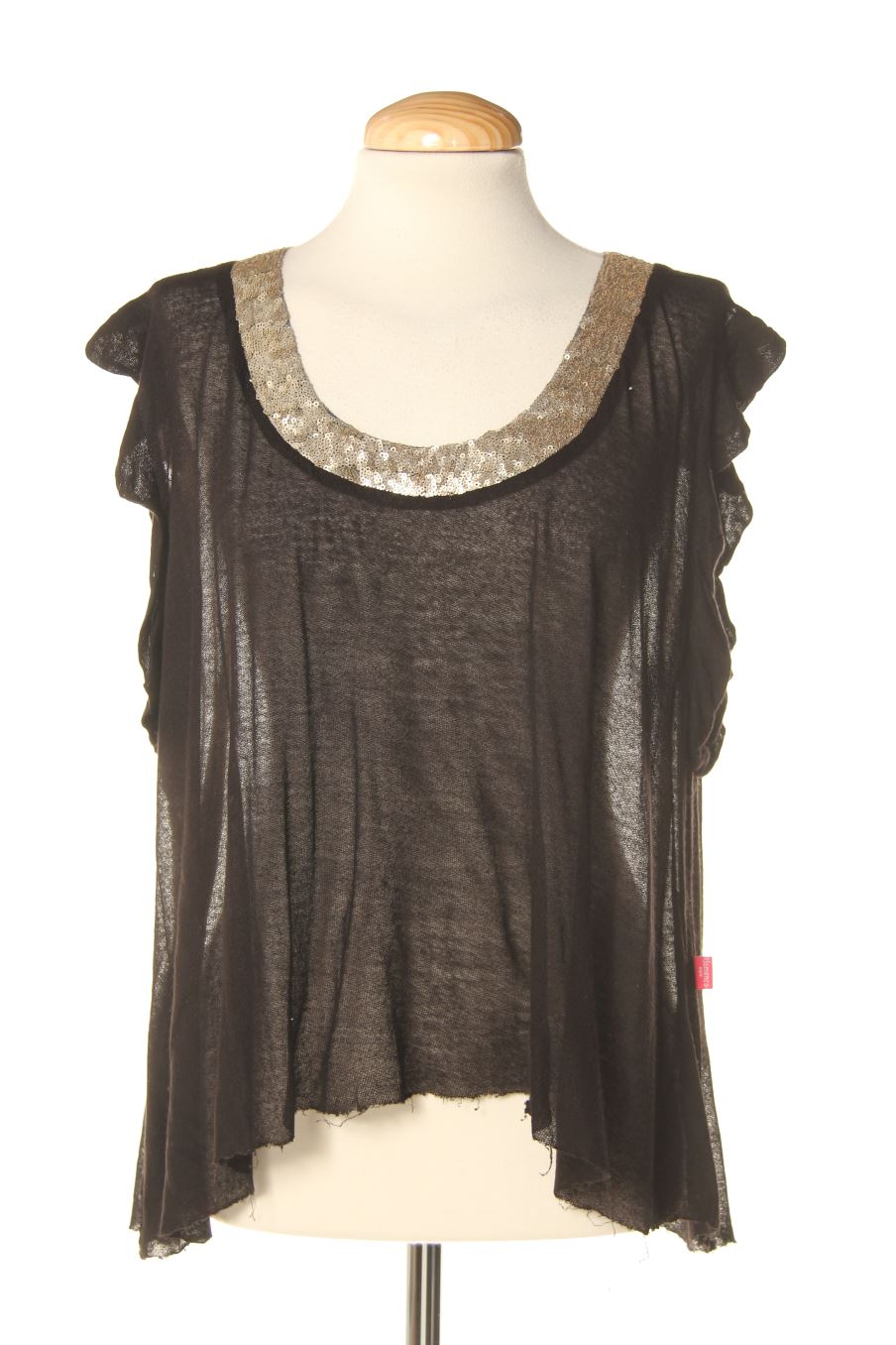 Top de Flamenco de la talla M, de color negro