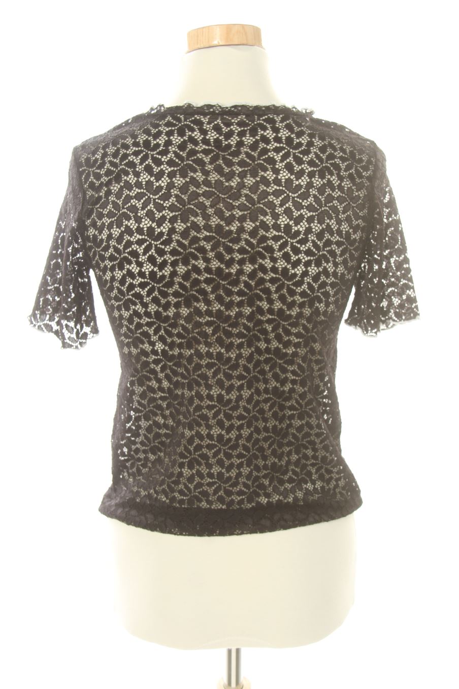 Blusa de manga corta de Zara de la talla S, de color negro