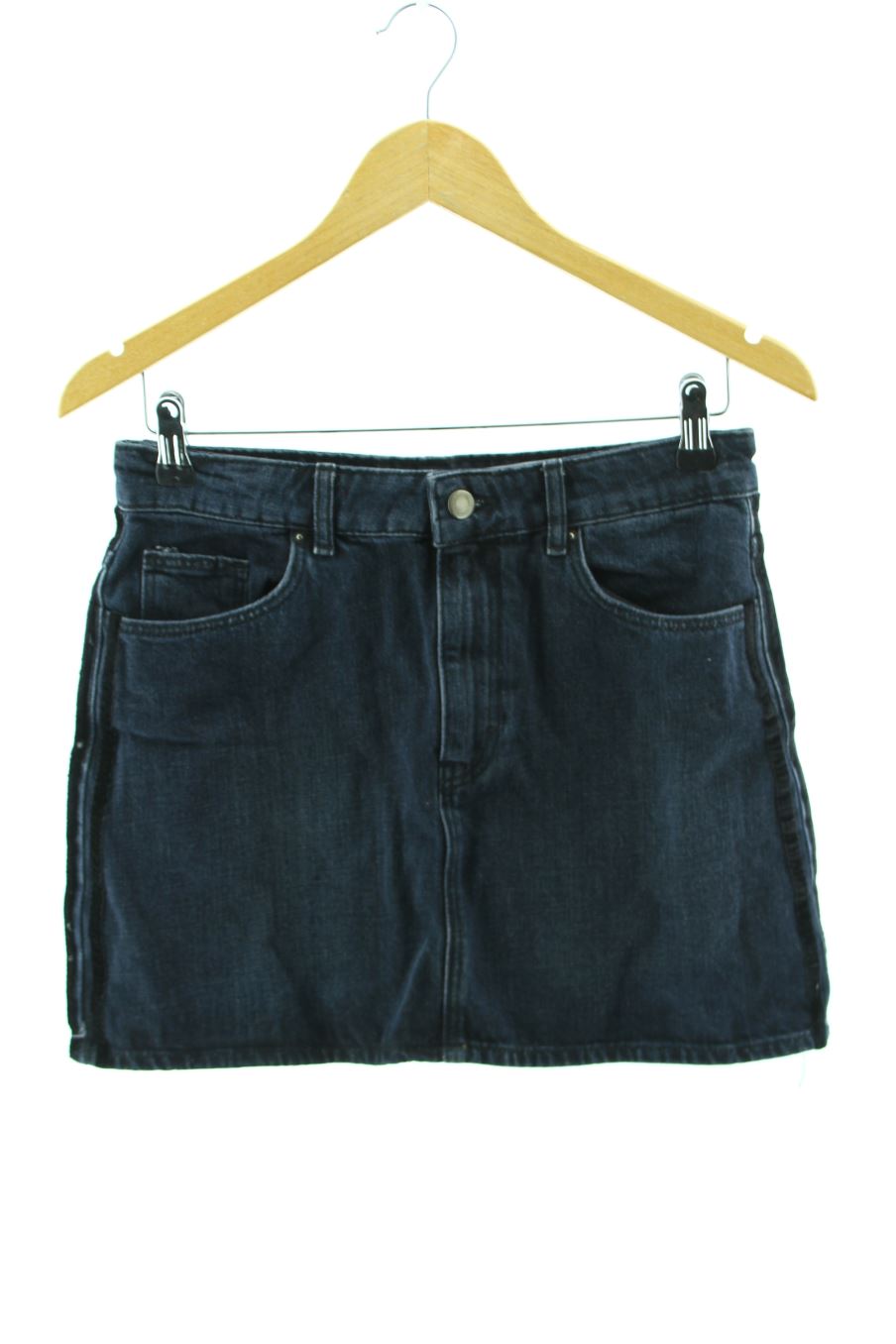 Jupe Trafaluc de la taille M, de couleur bleu de denim