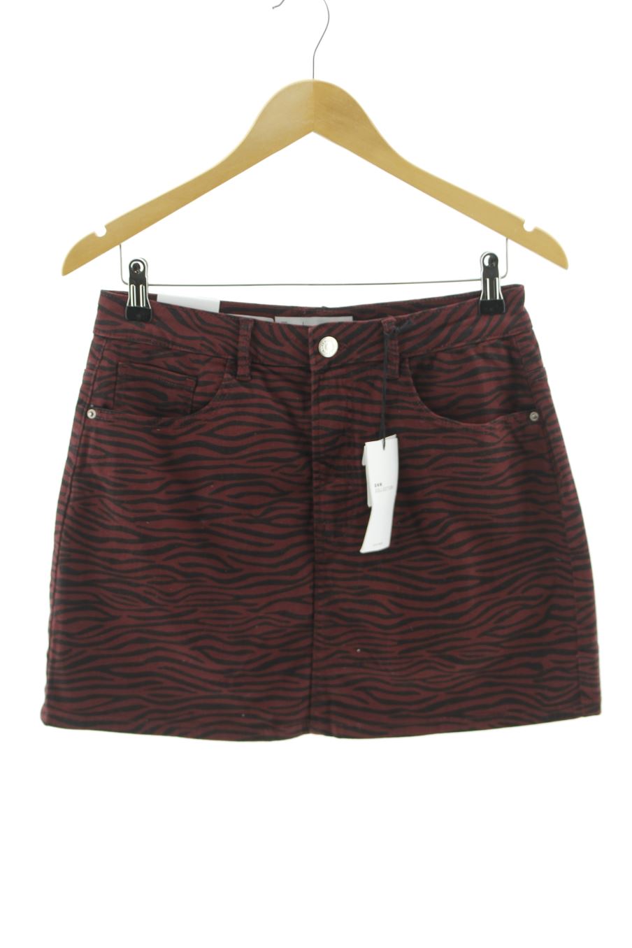 Jupe Easy wear de la taille M, de couleur animal print de denim