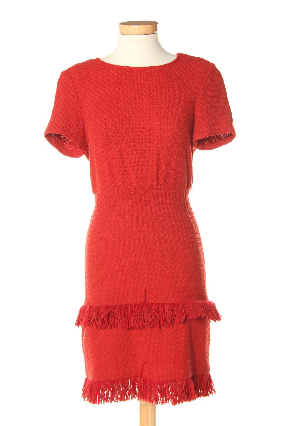 Robe casual Maje de la taille S, de couleur rouge