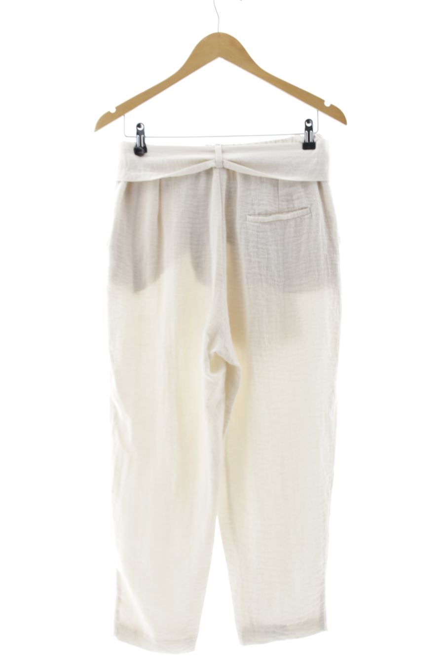 Pantalón de Mango de la talla 36, de color beige