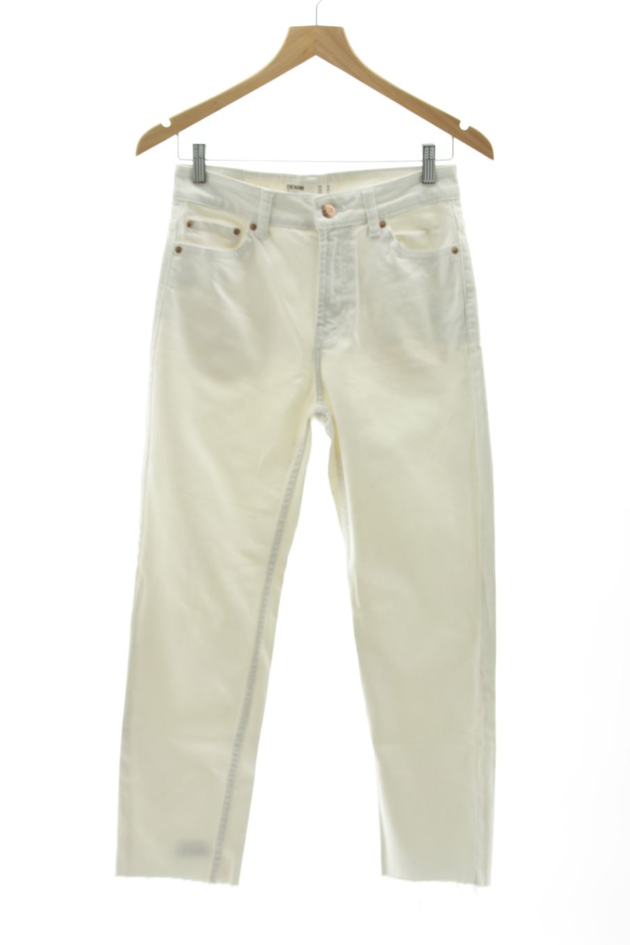 Jeans Zara de la taille 36, de couleur blanc de denim