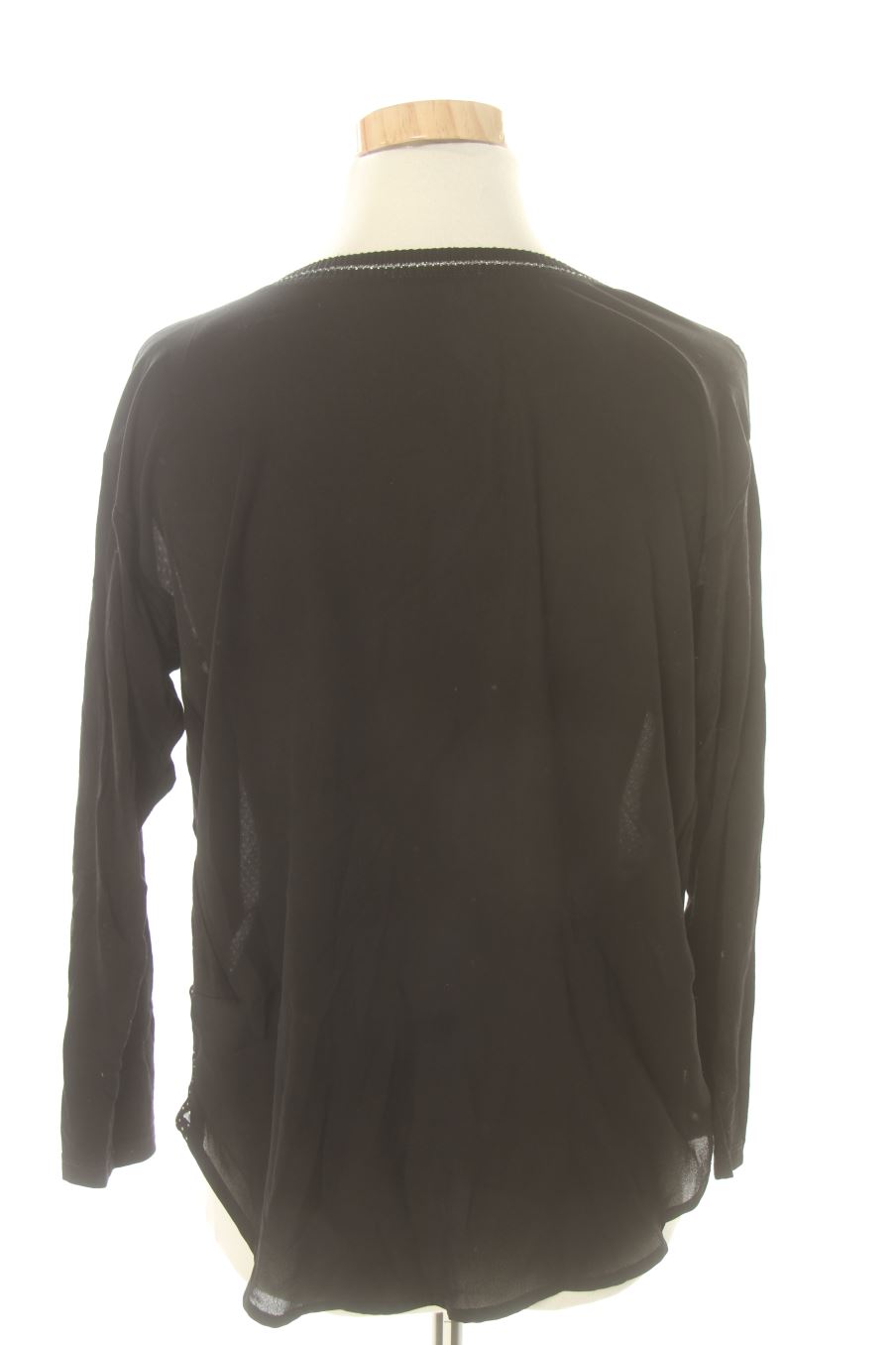 Blusa de manga larga de Promod de la talla S, de color negro