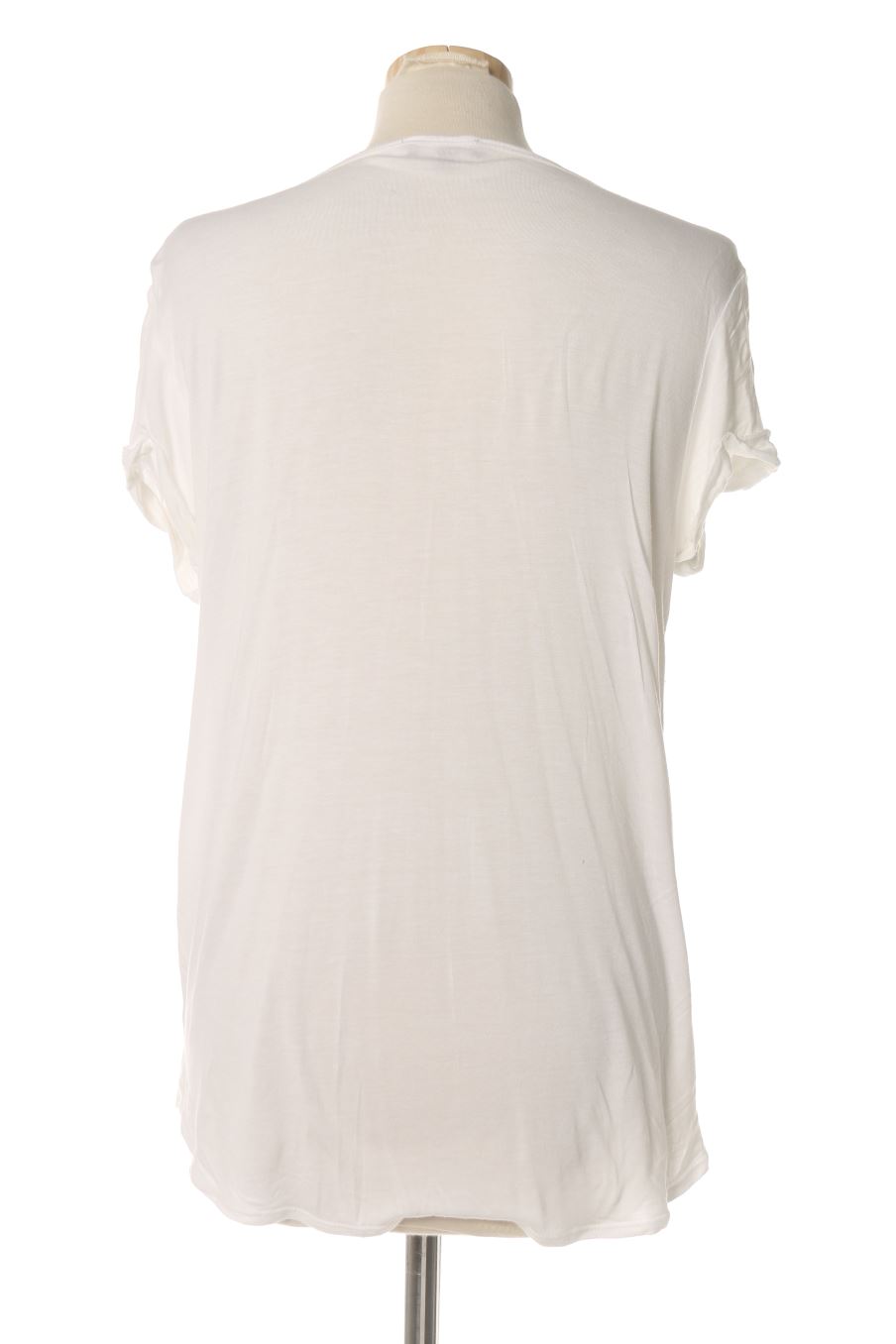 Blouse à manches courtes Surkana de la taille L, de couleur blanc