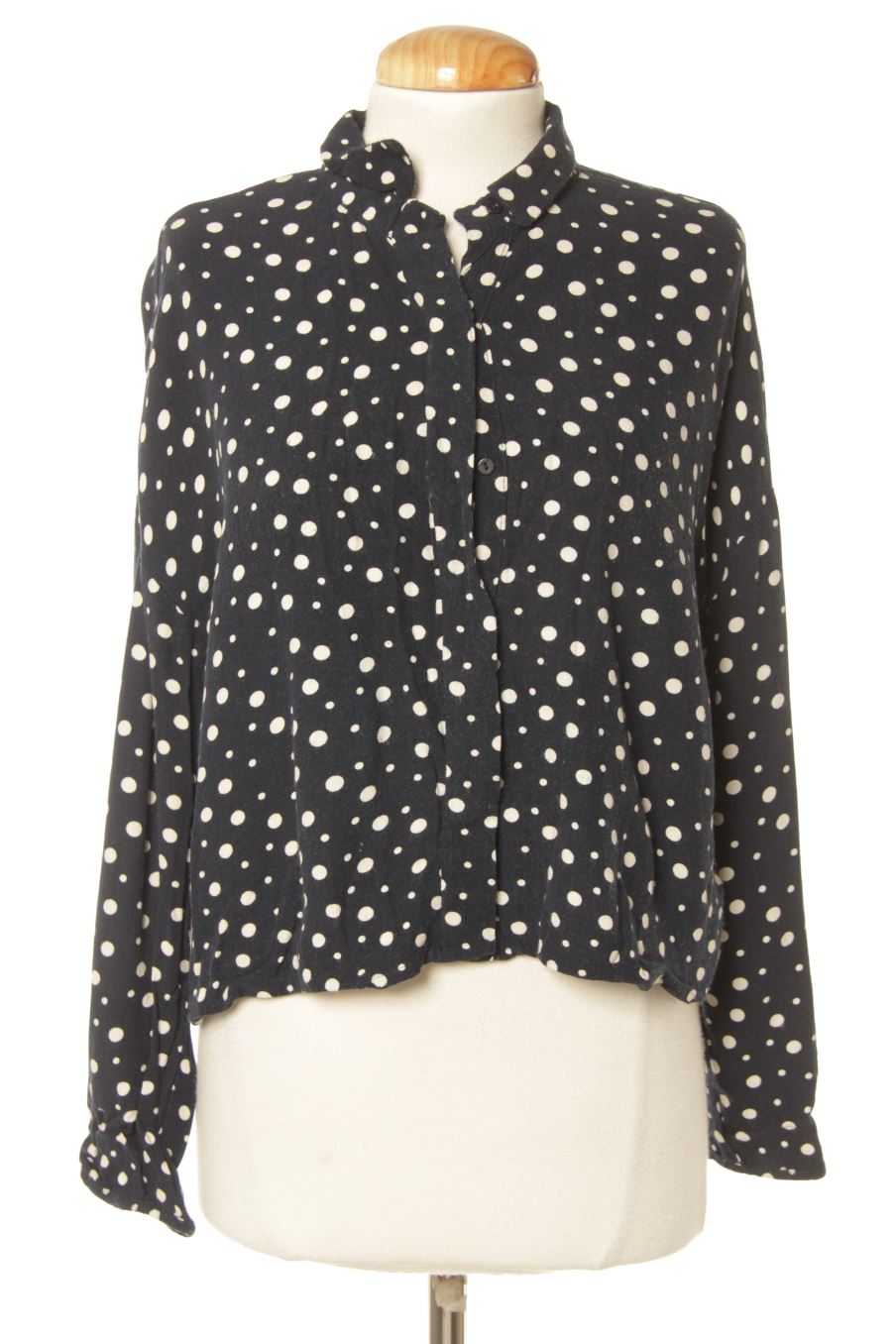 Camisa de trf (ZARA) de la talla XS, de color azul marino