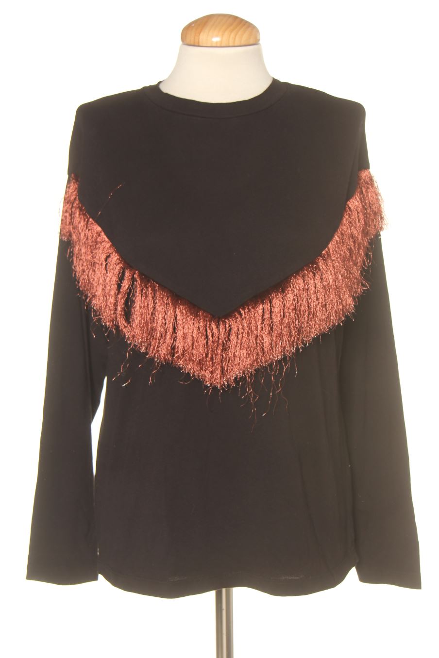 Camiseta manga larga de PERCENTIL de la talla S, de color negro