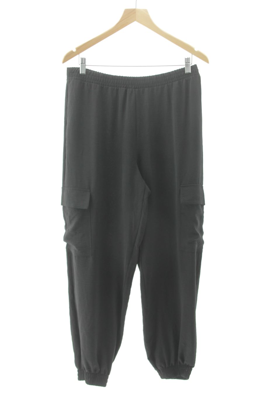 Pantalon Casual Zara de la taille L, de couleur noir