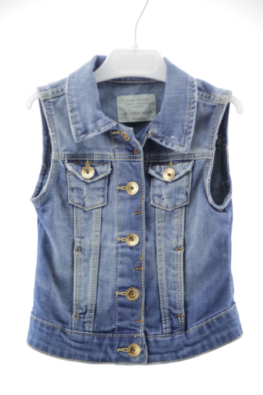 Chaleco de tela de Zara de la talla 3 años de denim de segunda mano