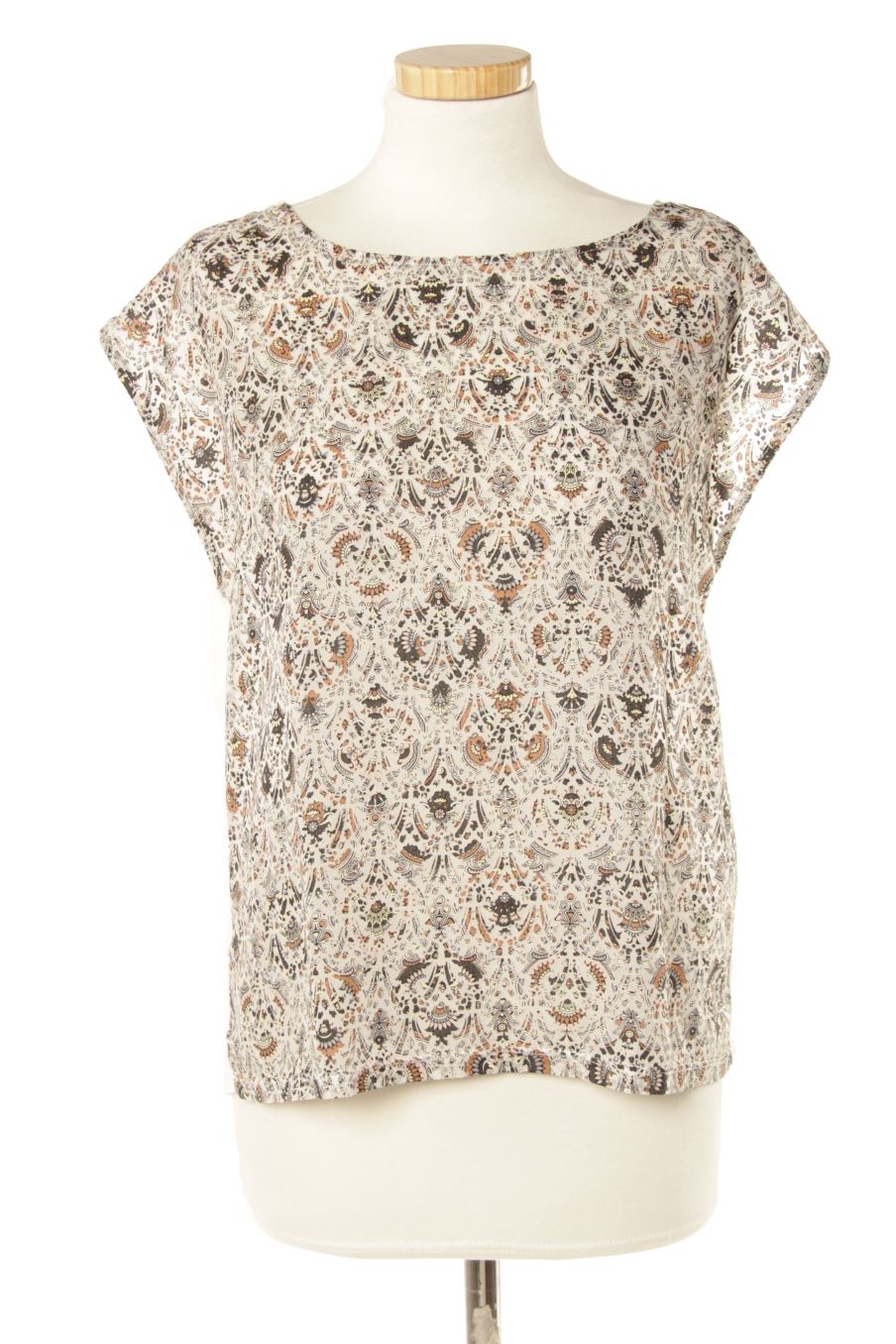 Blouse à manches courtes Naf Naf de la taille M, de couleur imprimés
