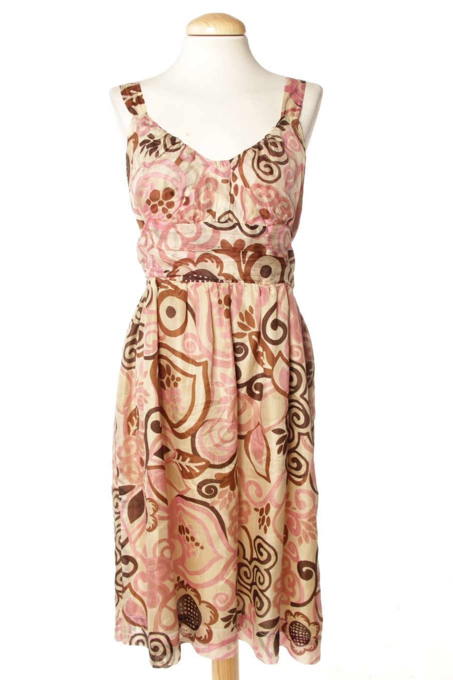 Robe casual Naf Naf de la taille 40, de couleur imprimés de soie