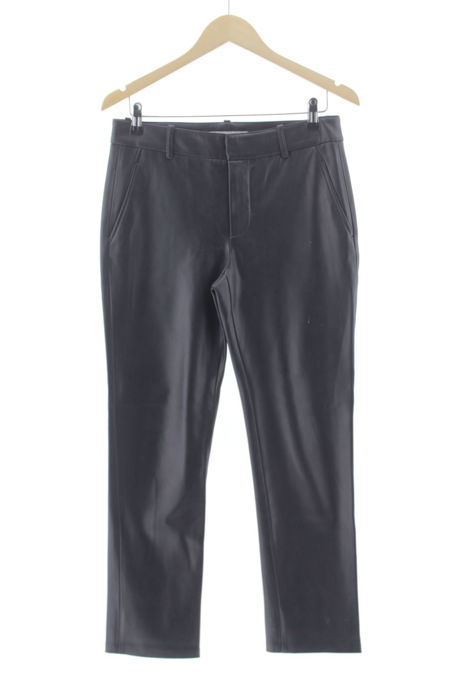 Pantalón de Zara de la talla 36, de color negro de sintético