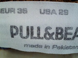Vaquero de Pull & Bear de la talla 36, de color azul de ropa vaquera