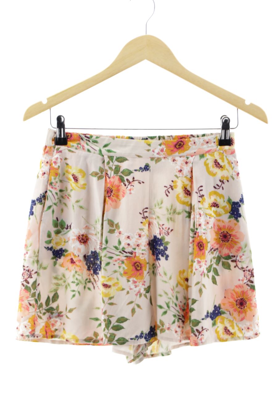 Shorts Stradivarius de la taille S, de couleur fleurs