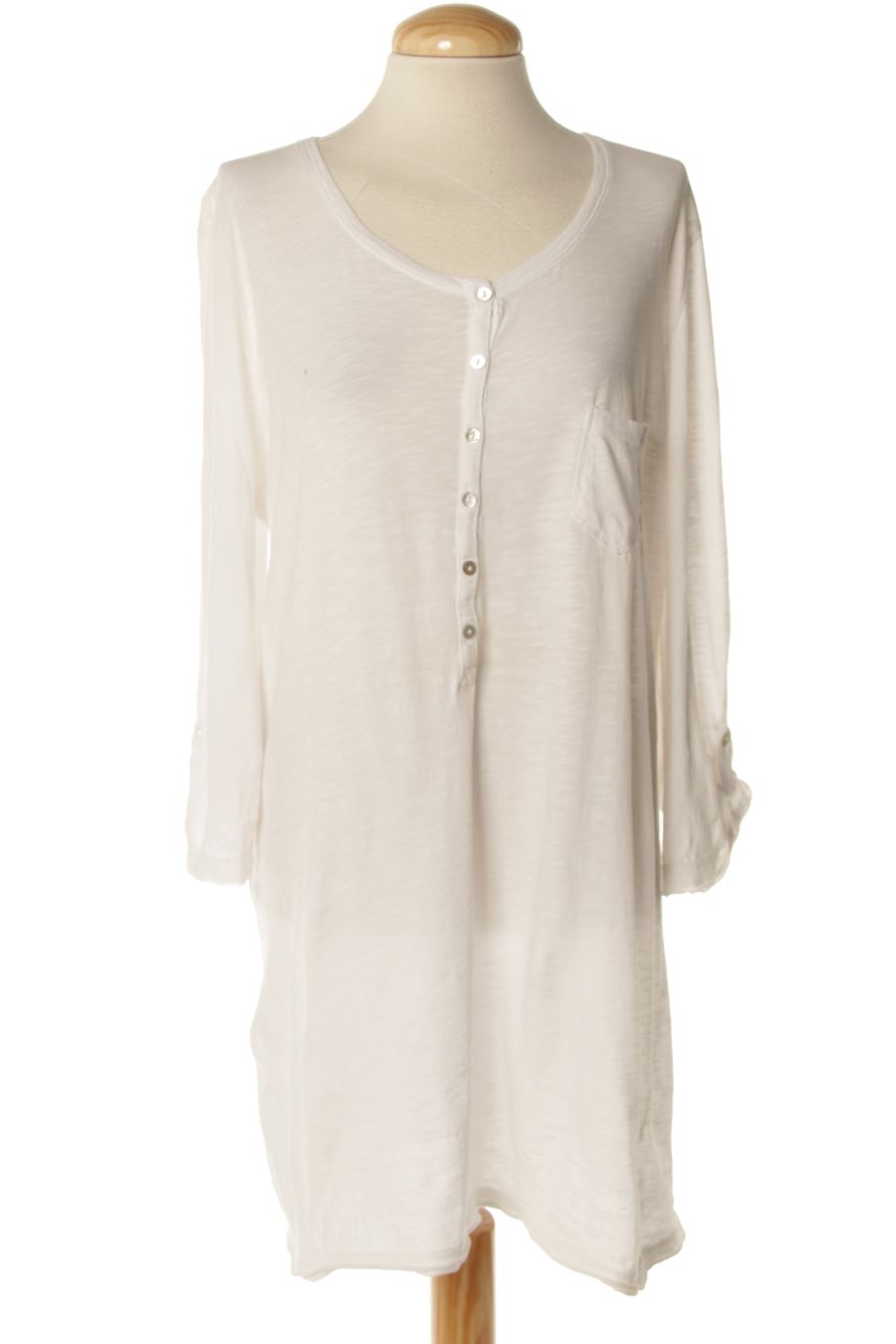 T-shirt à manches longues H&M de la taille XL, de couleur blanc