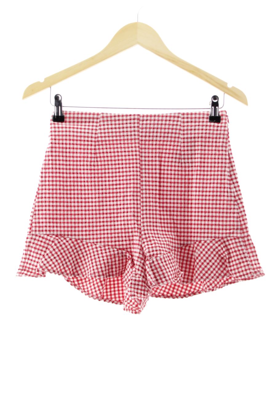 Pantalones cortos de Zara de la talla XS, de color cuadros