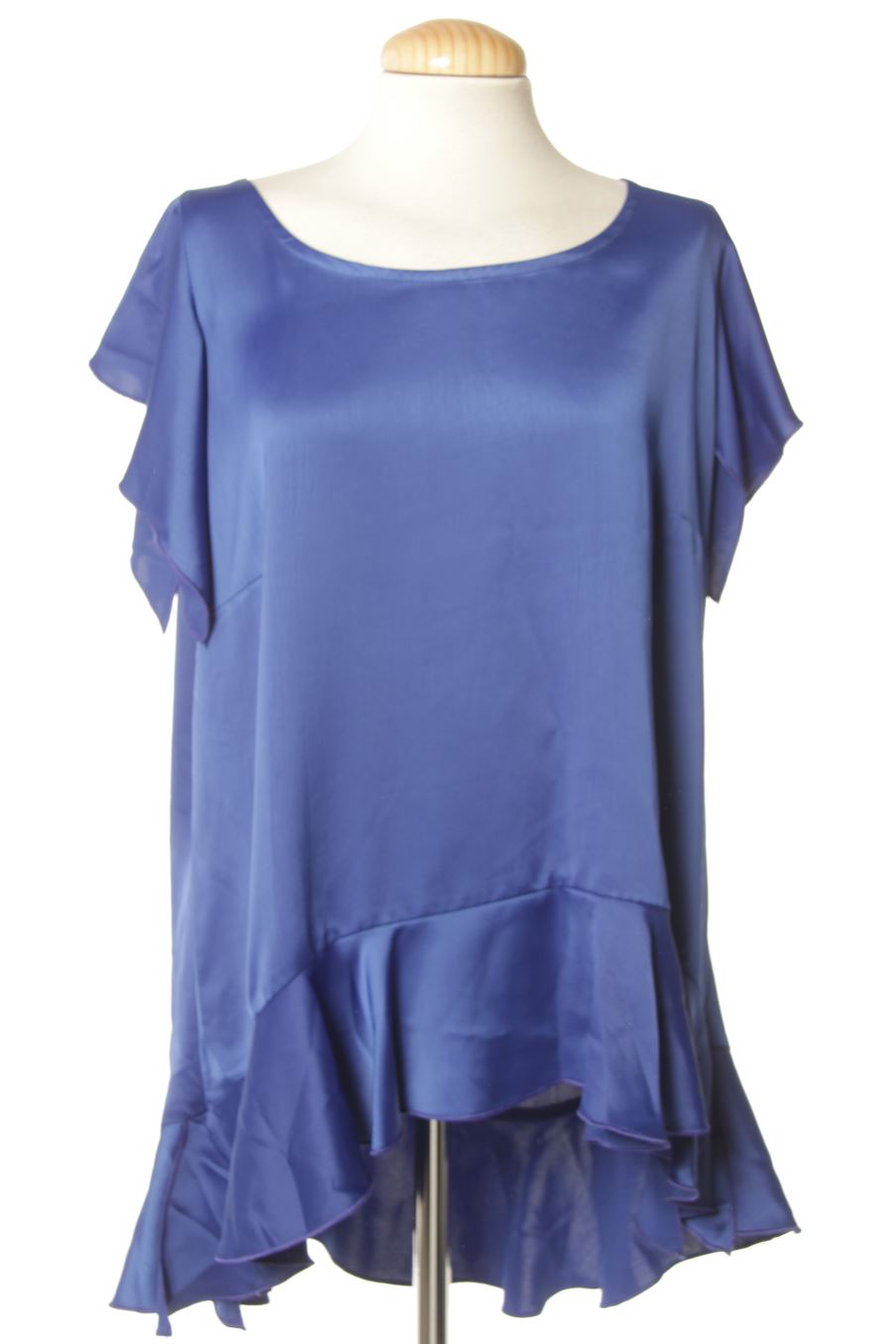 Blusa de manga corta de AN II VITO de la talla L, de color azul marino