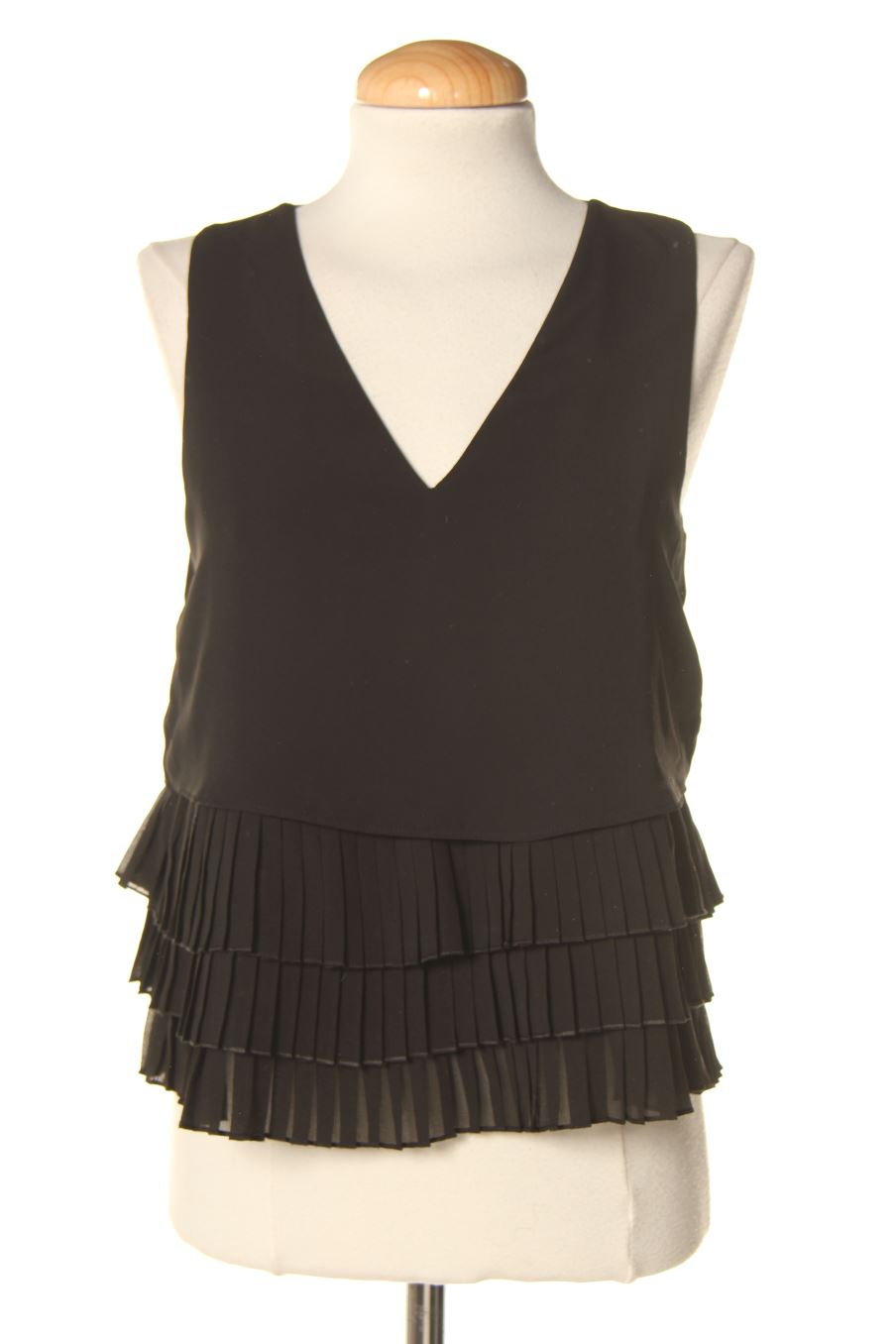 Top de Mango de la talla XS, de color negro