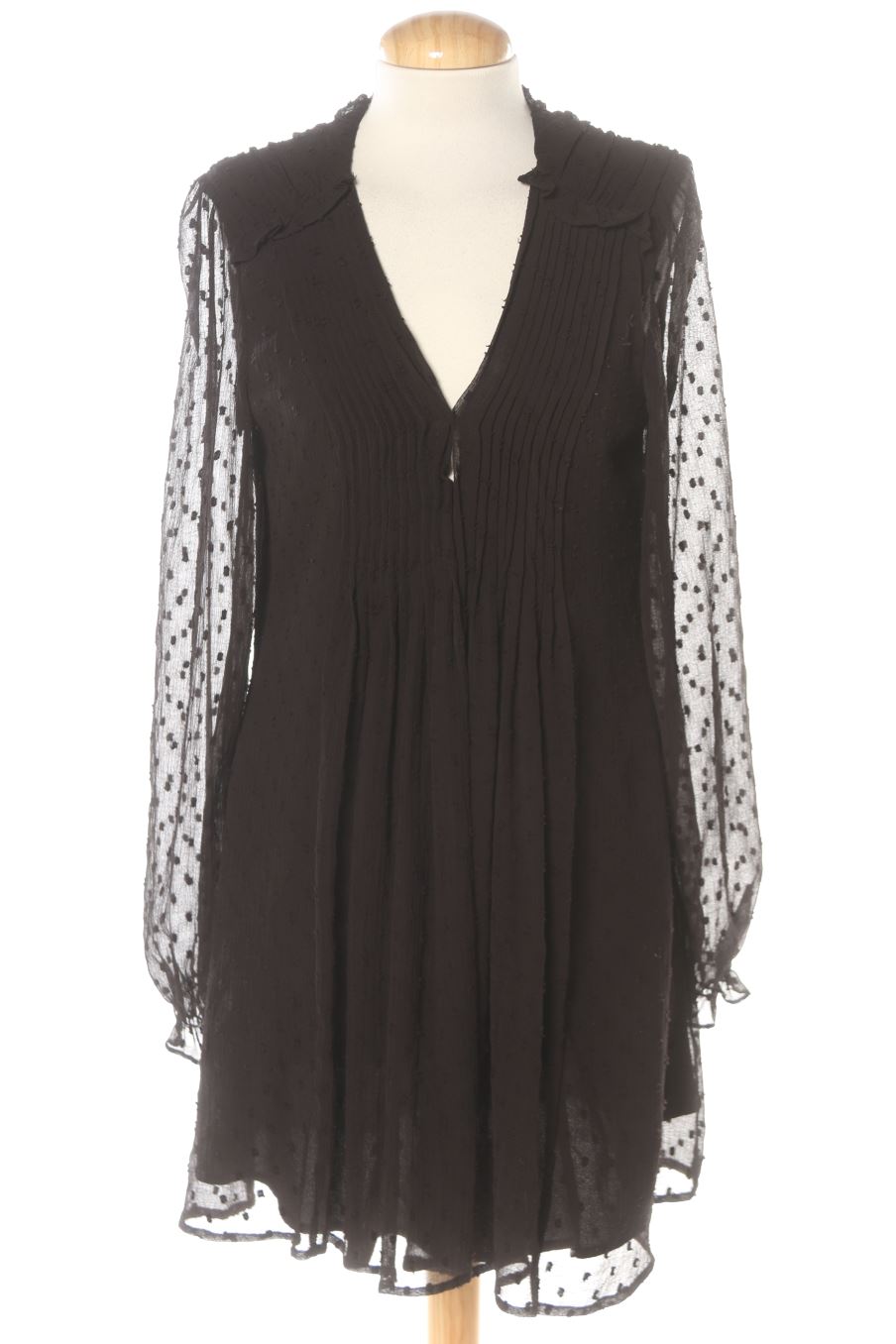 Robe casual Zara de la taille S, de couleur noir