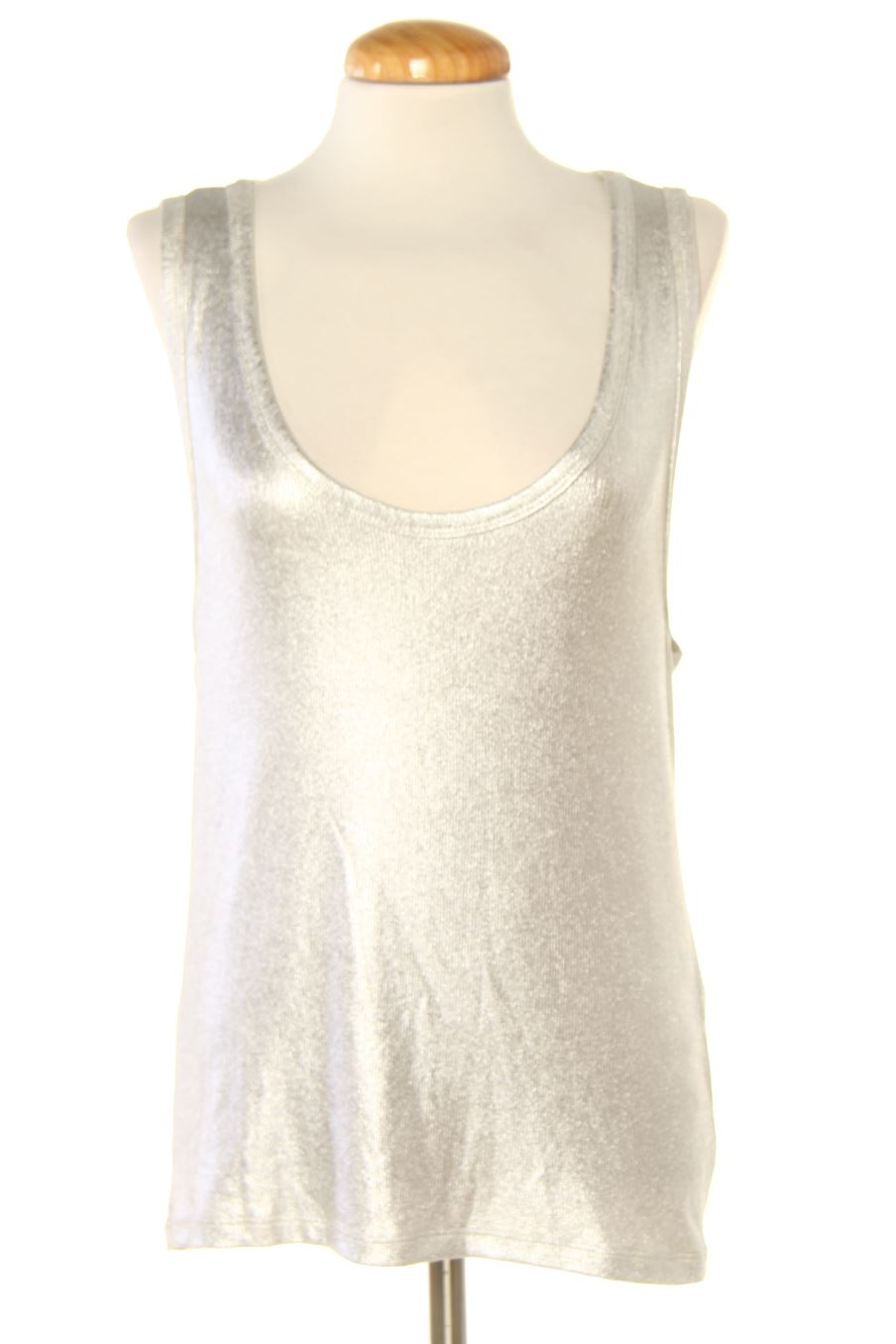 Maglietta de Zara de la talla XL, de color argentato