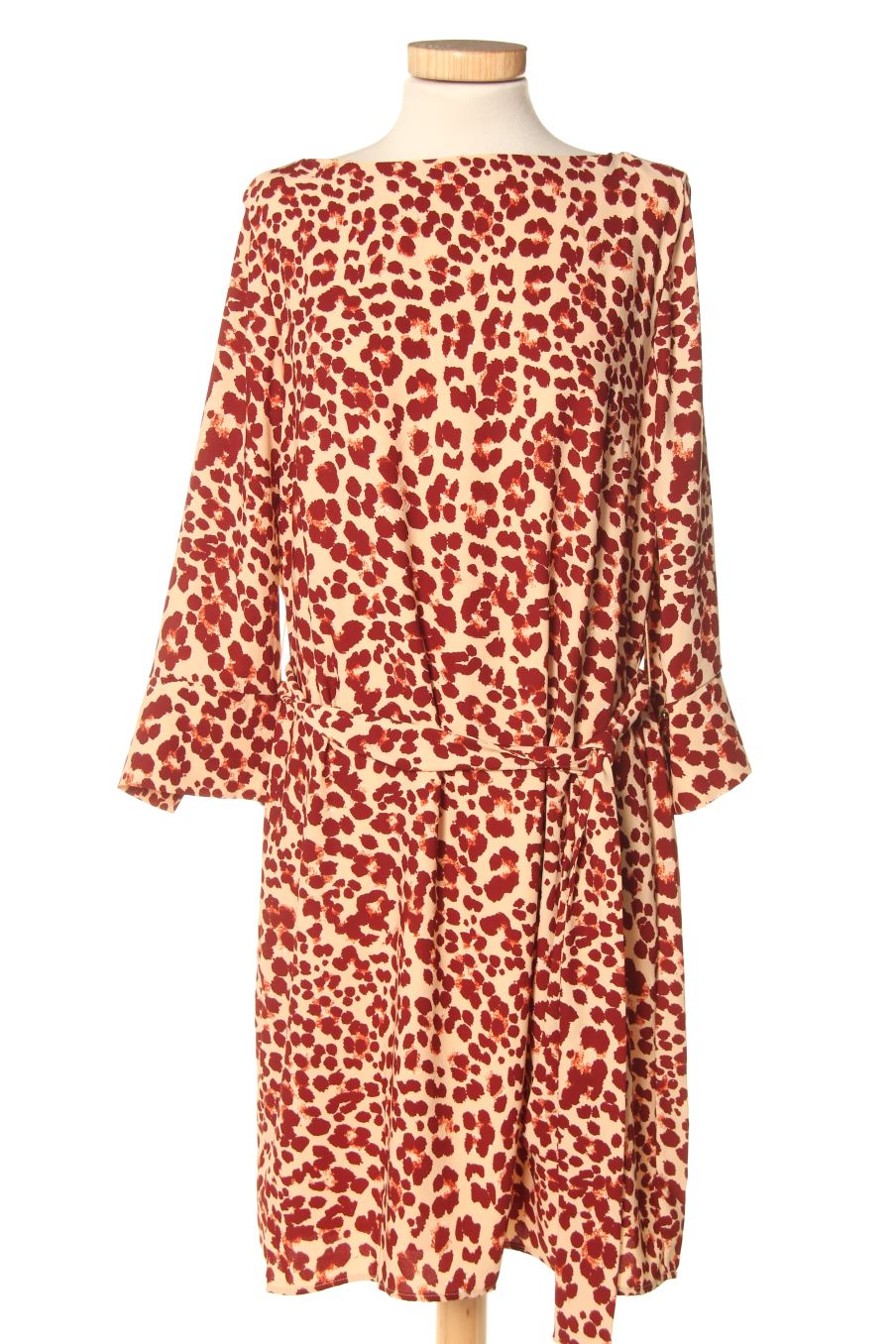 Robe Bordeaux H&M Taille 42 En Polyamide - Style Débardeur Midi - Occasion Comme Neuve