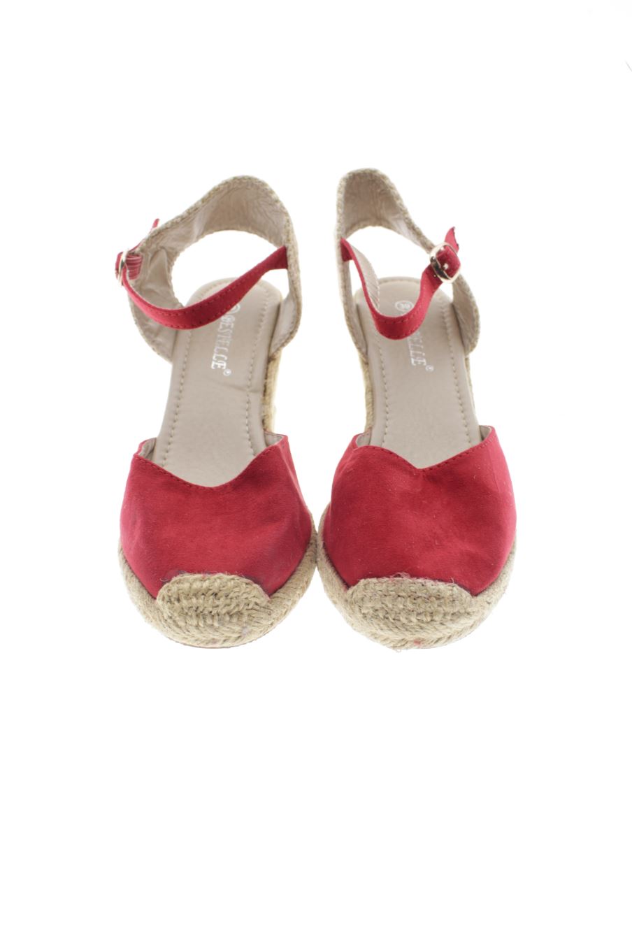 Sandalias tacon de BESTELLE de la talla 39, de color rojo de