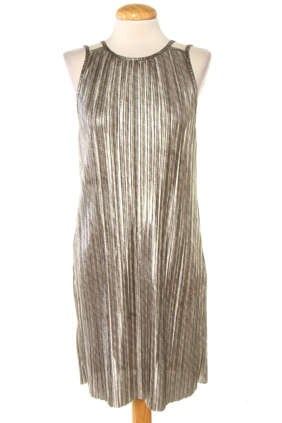 Vestido casual de TWO IN de la talla XXS, de color plateado