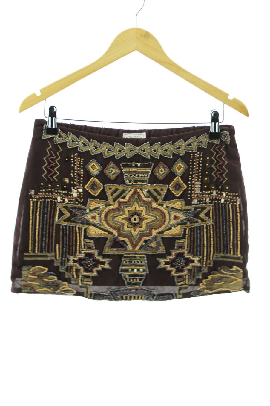 Falda de Pull & Bear de la talla S, de color marrón