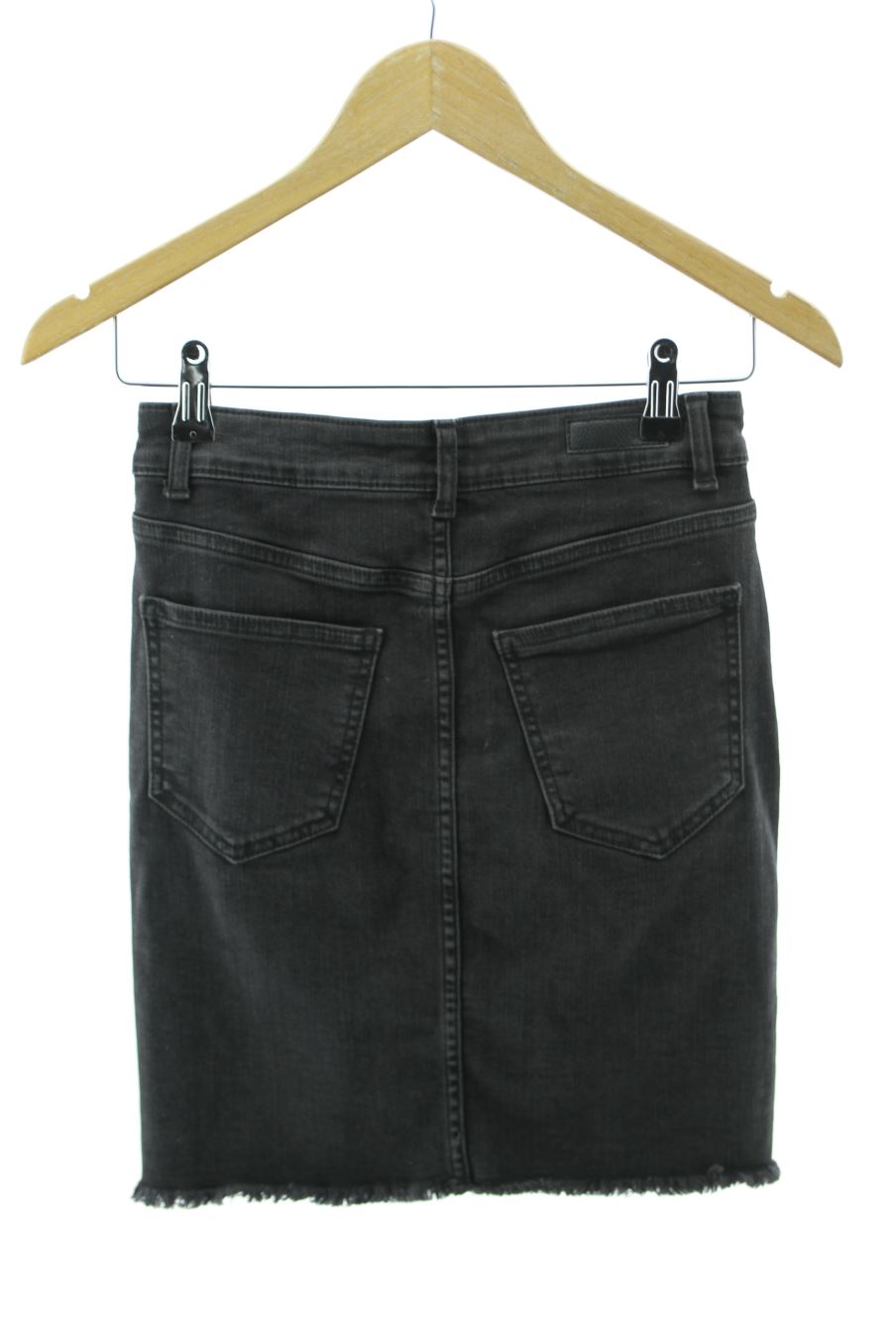 Falda de Pieces de la talla XS, de color negro de ropa vaquera