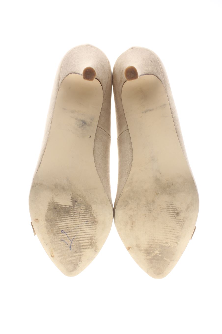 Zapatos de tacon de justfab de la talla 42, de color beige de