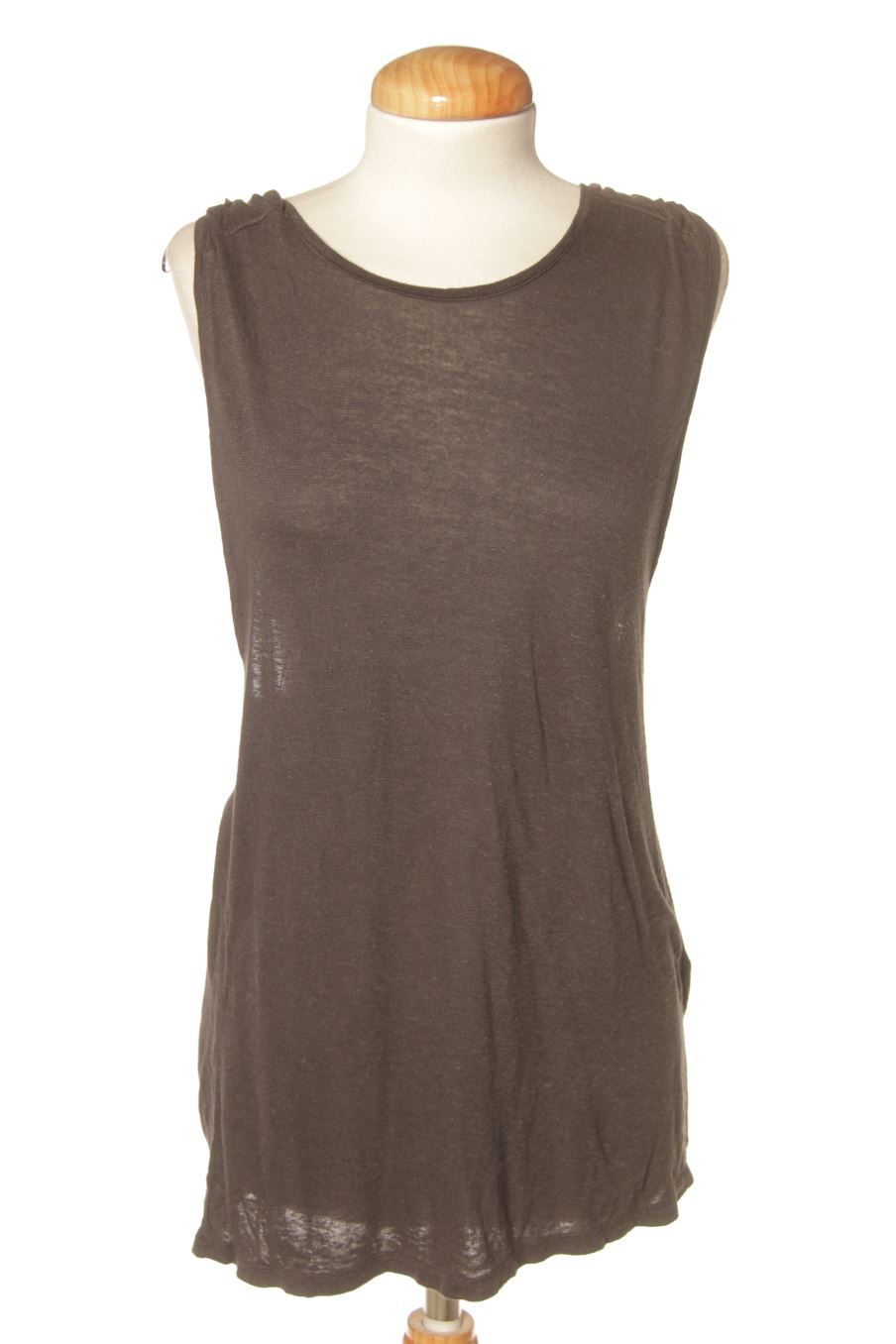 Maglietta senza maniche de Zara de la talla S, de color grigio