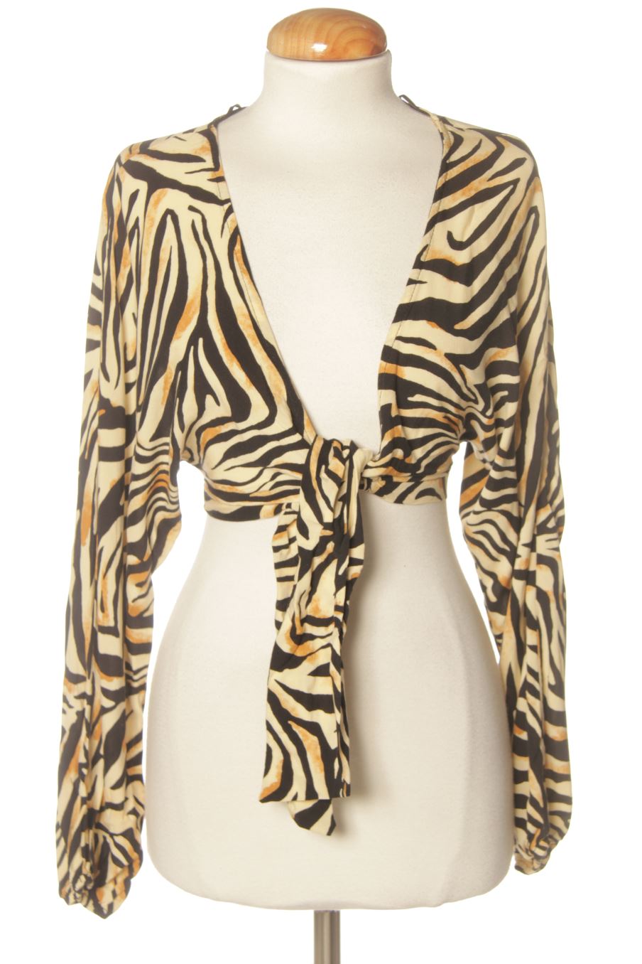 Top de Bershka de la talla XS, de color stampa animalier