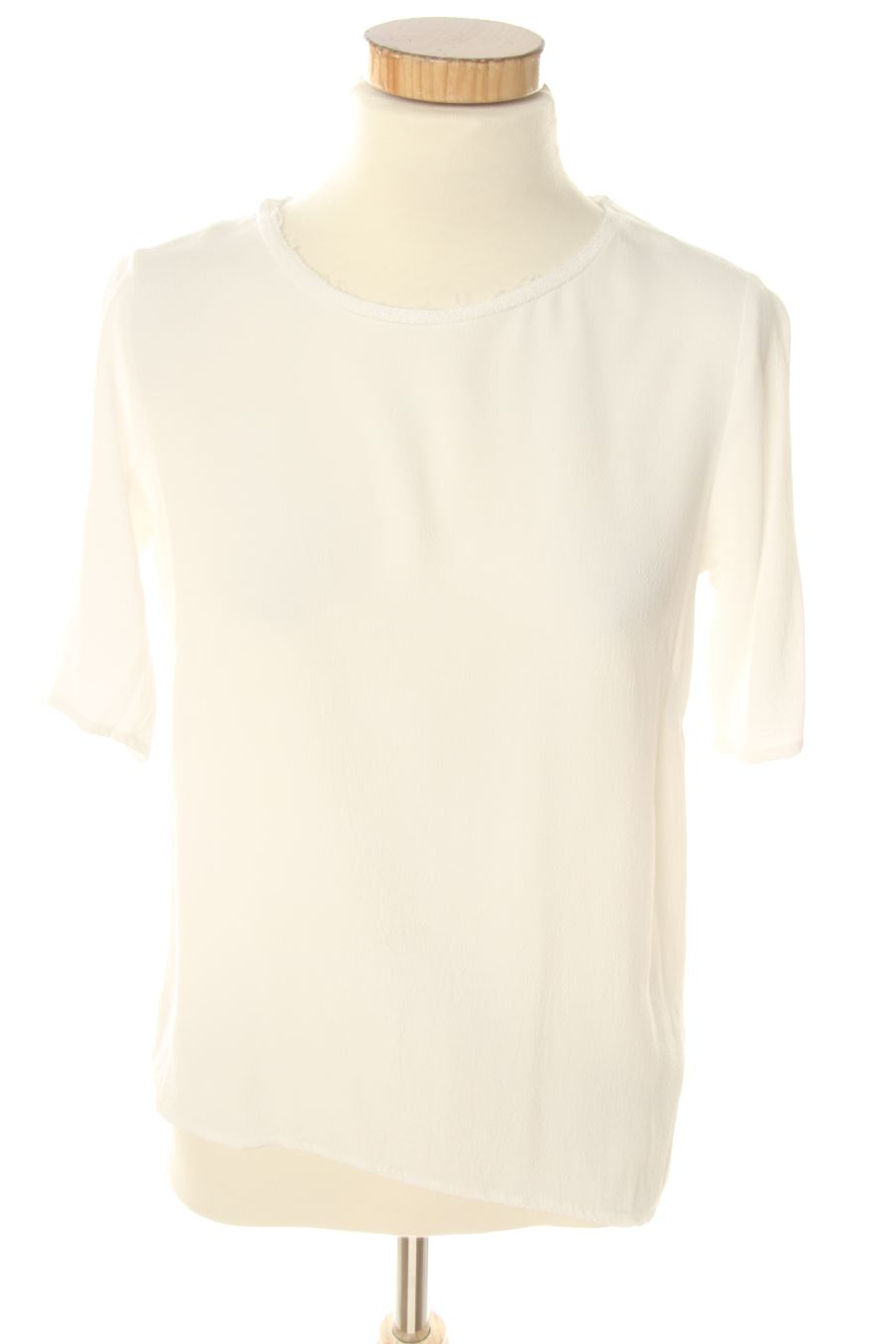 Blusa de manga corta de soyaconcept de la talla XS, de color blanco