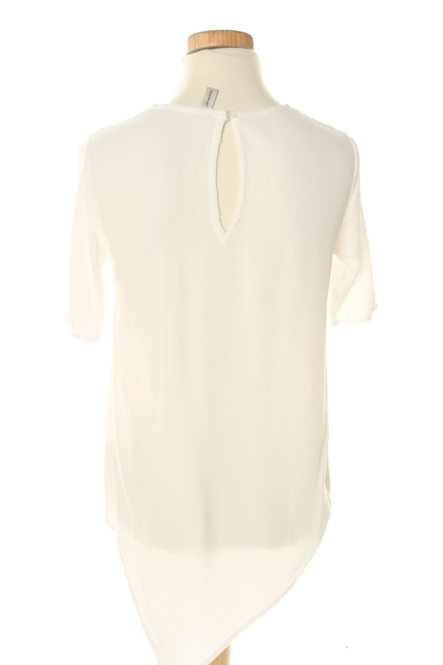 Blusa de manga corta de soyaconcept de la talla XS, de color blanco