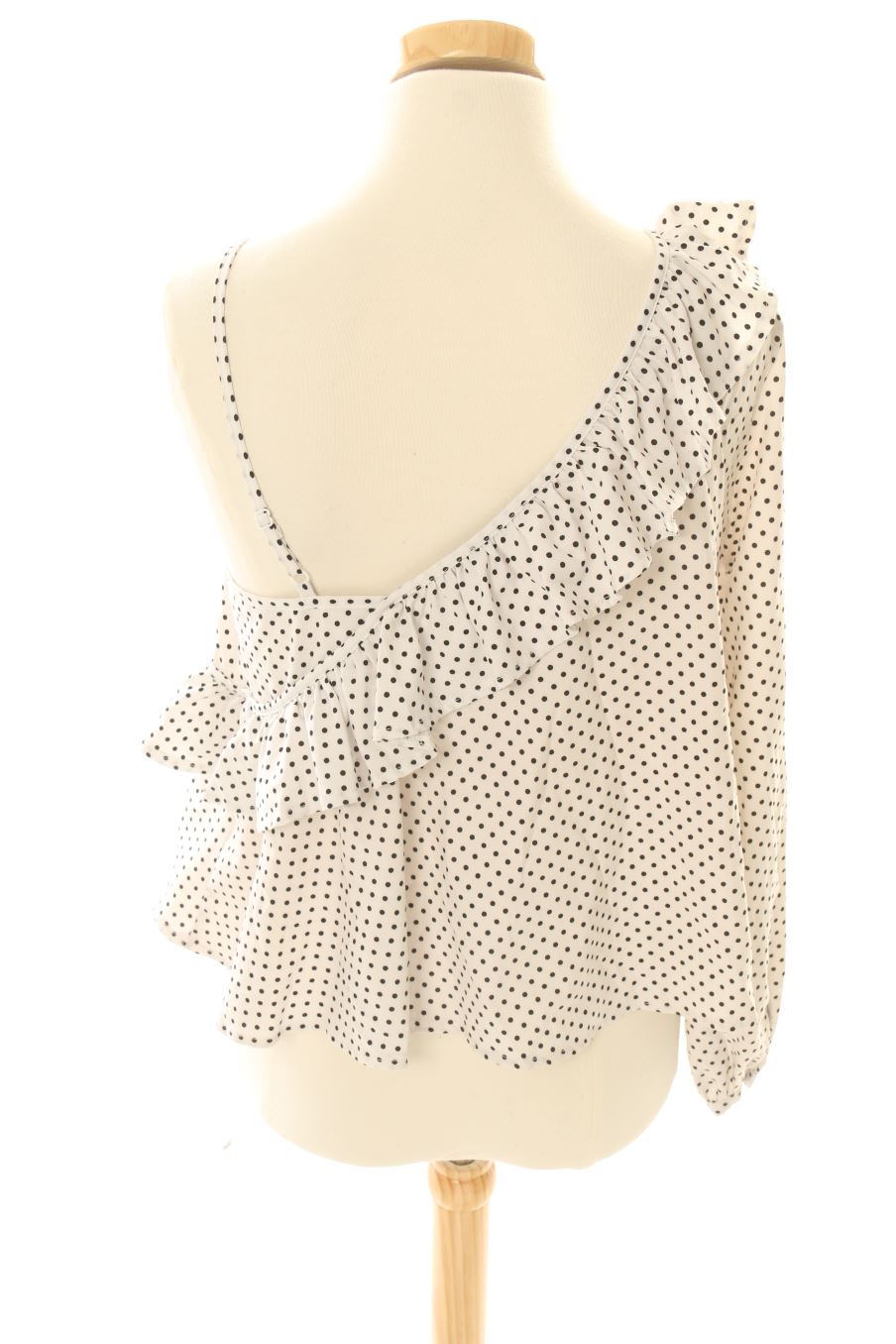 Blouse à manches longues Boohoo de la taille 34, de couleur blanc
