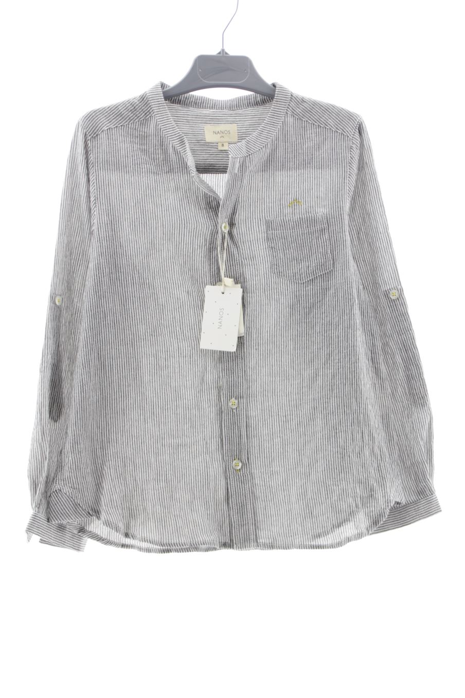 Chemise manches longues Nanos de la taille 8 ans avec une étiquette