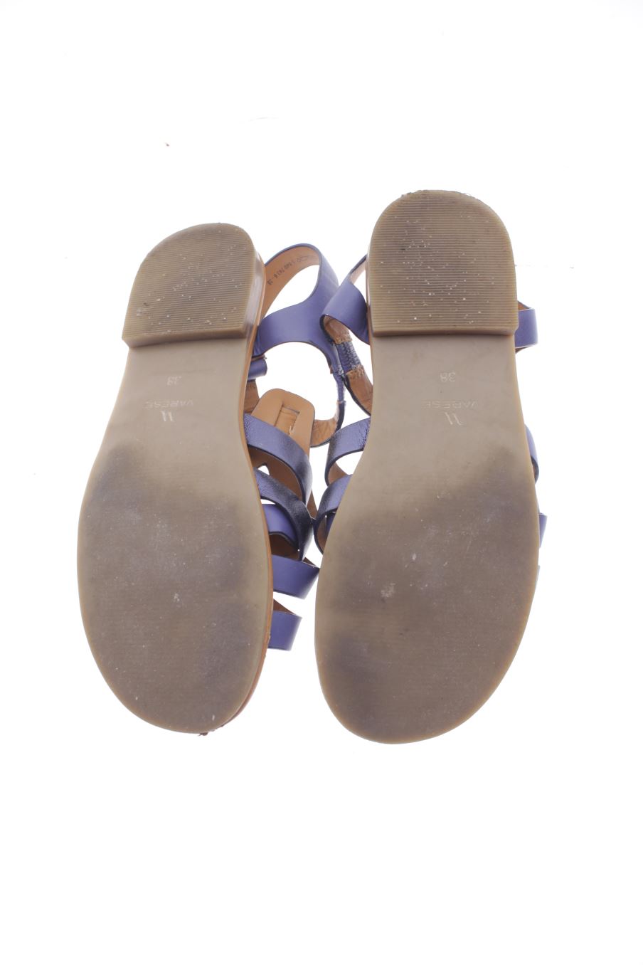 Sandalias planas de VARESE de la talla 38, de color azul de