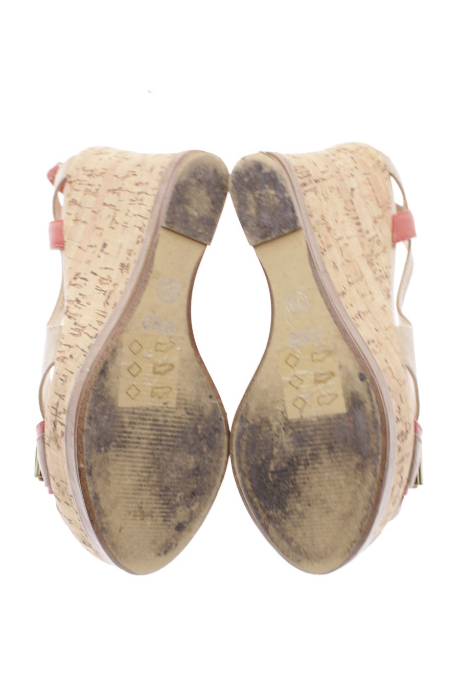 Sandalias tacon de Exe de la talla 36, de color marrón de