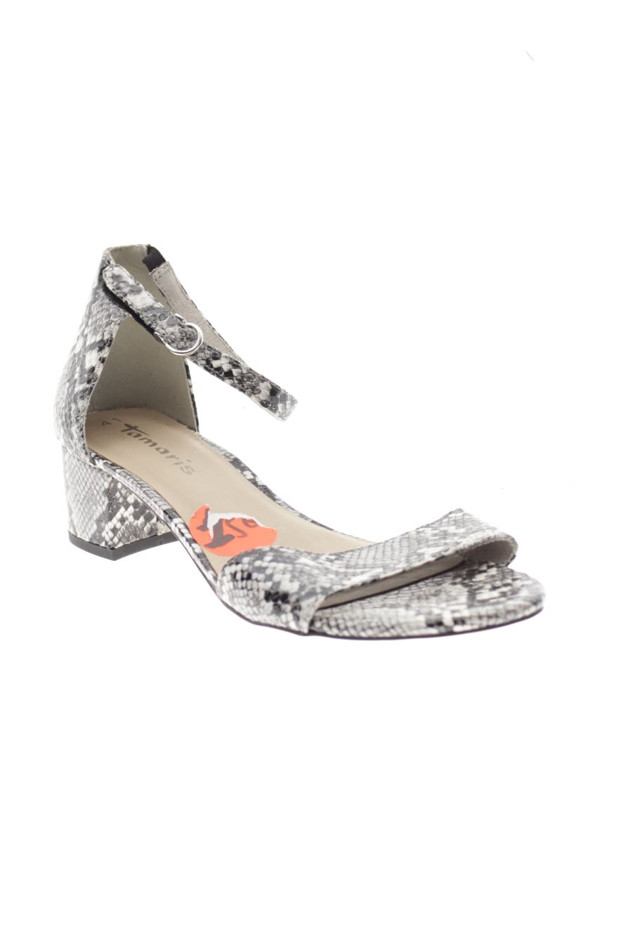 Sandalias tacon de Tamaris de la talla 41, de color animal print de