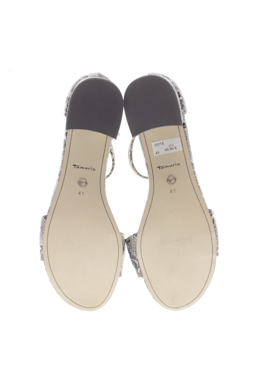 Sandalias tacon de Tamaris de la talla 41, de color animal print de