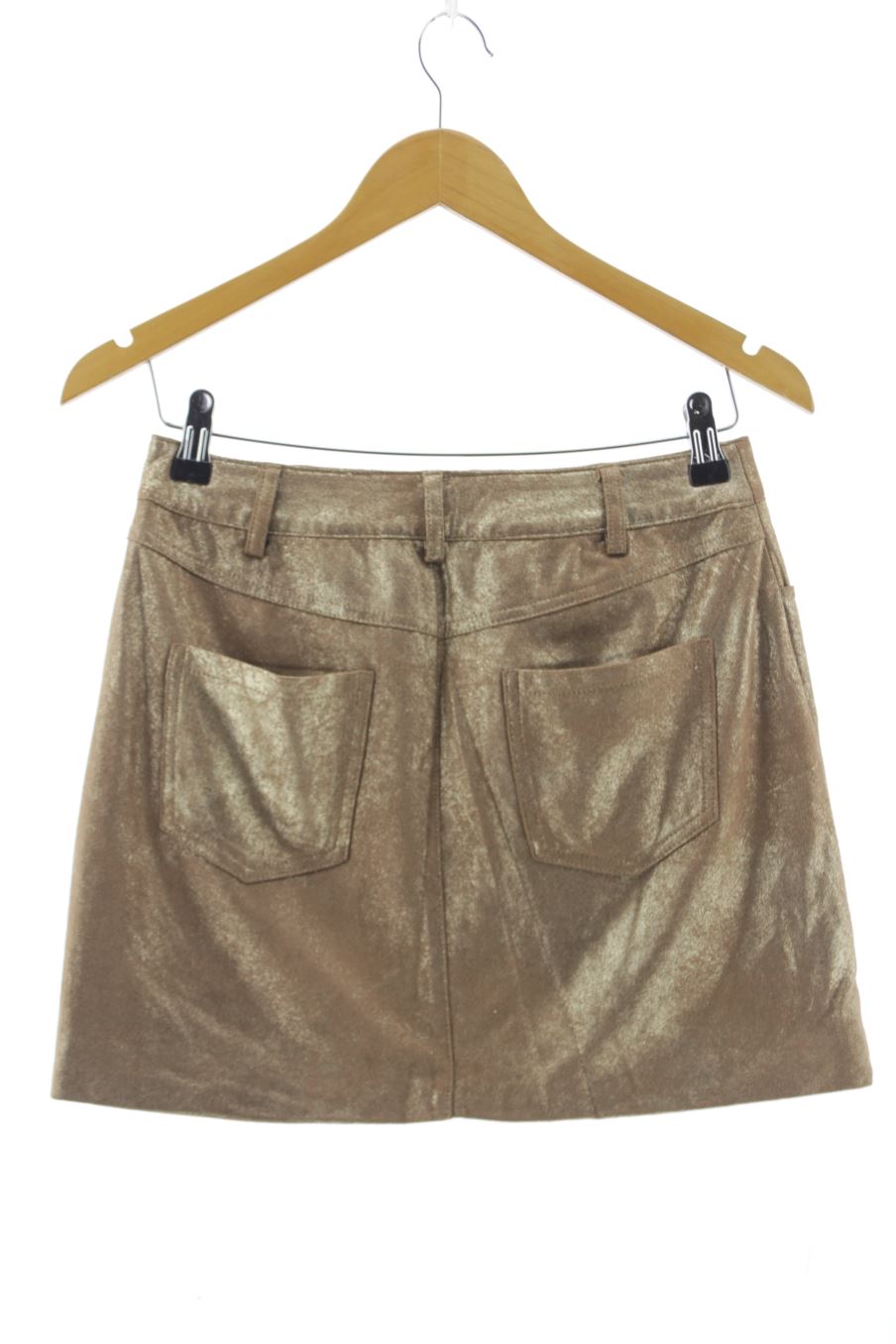 Falda de Mango de la talla 36, de color dorado