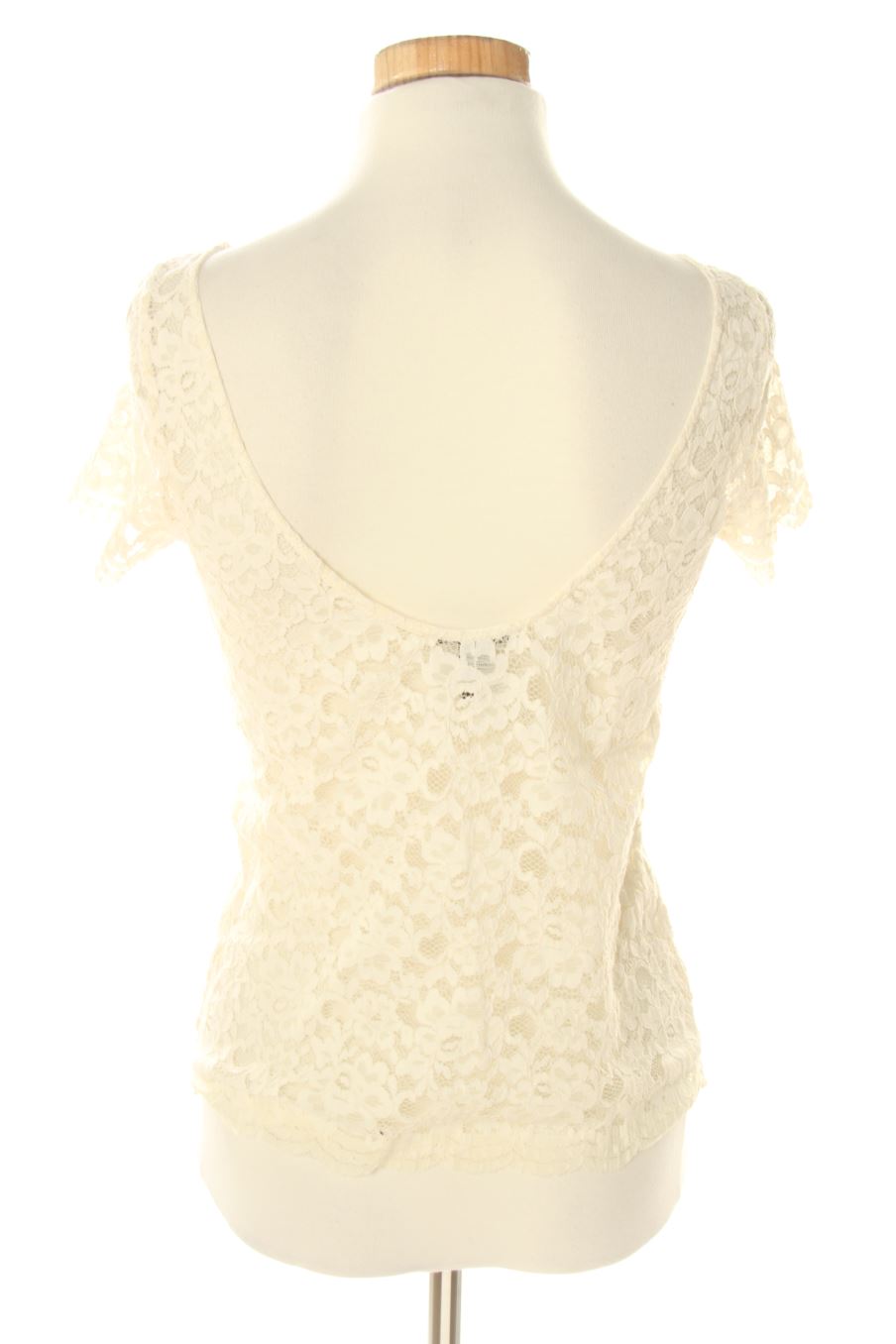 Blouse à manches courtes Mango de la taille S, de couleur beige