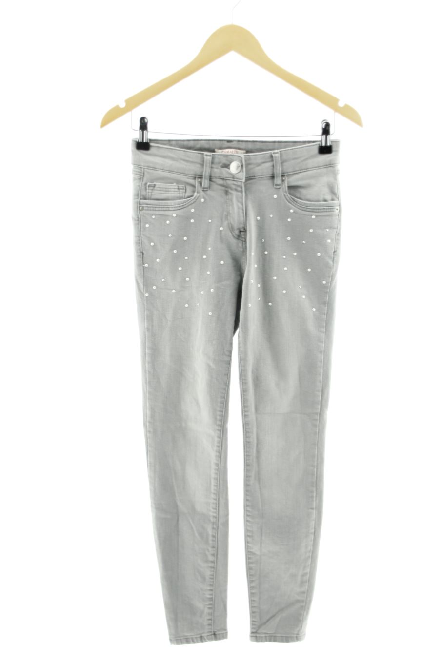 Jeans Camaieu de la taille 36, de couleur gris de denim