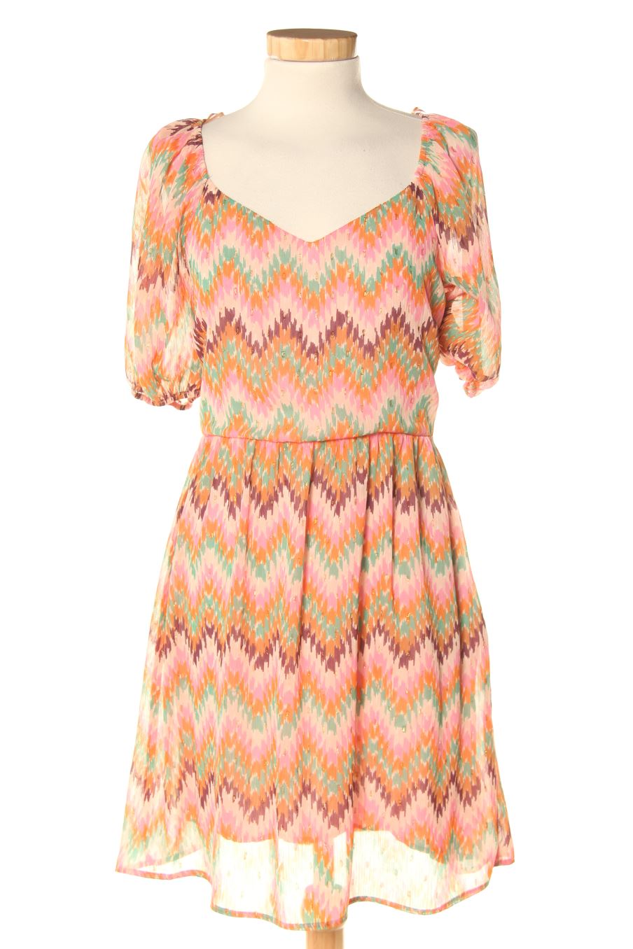 Robe casual Naf Naf de la taille 38, de couleur imprimés