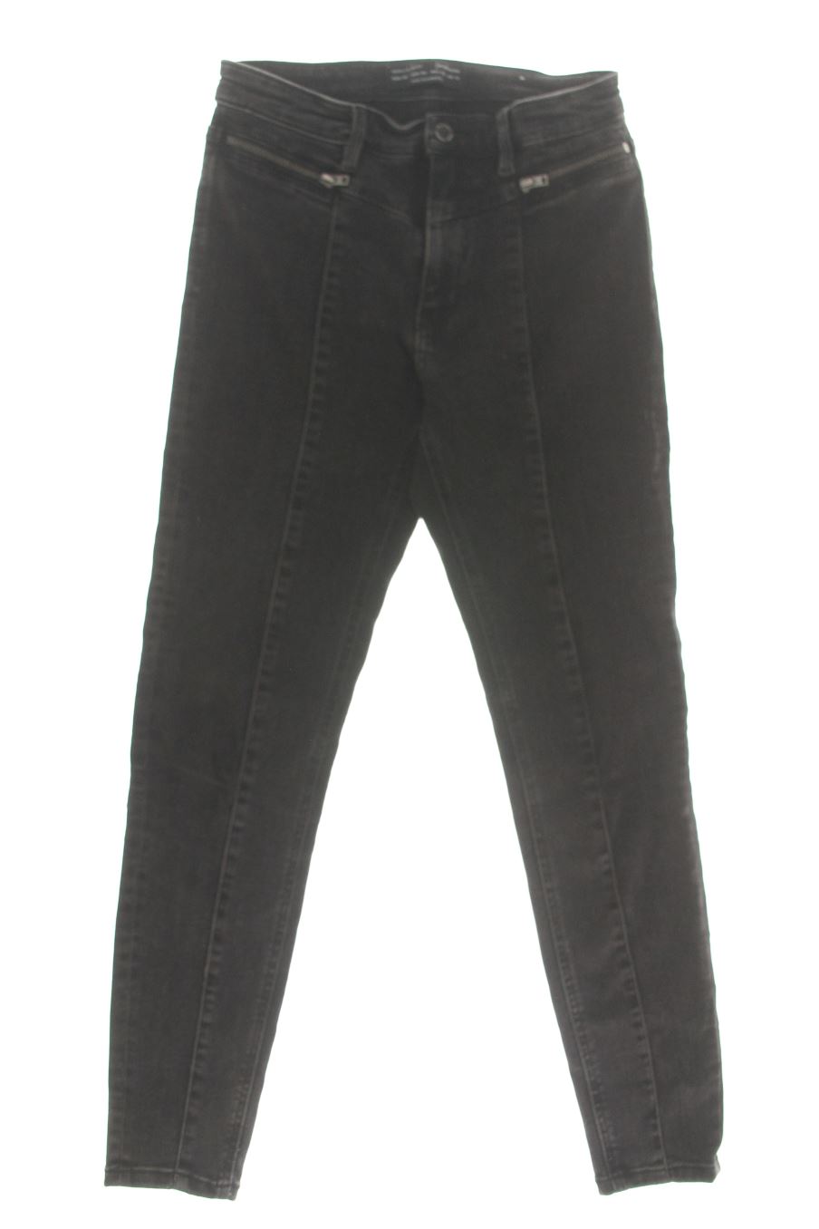 Jeans Stradivarius de la taille 38, de couleur noir de denim