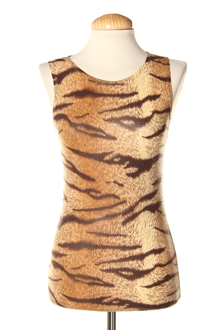 Top de Mango de la talla S, de color animal print