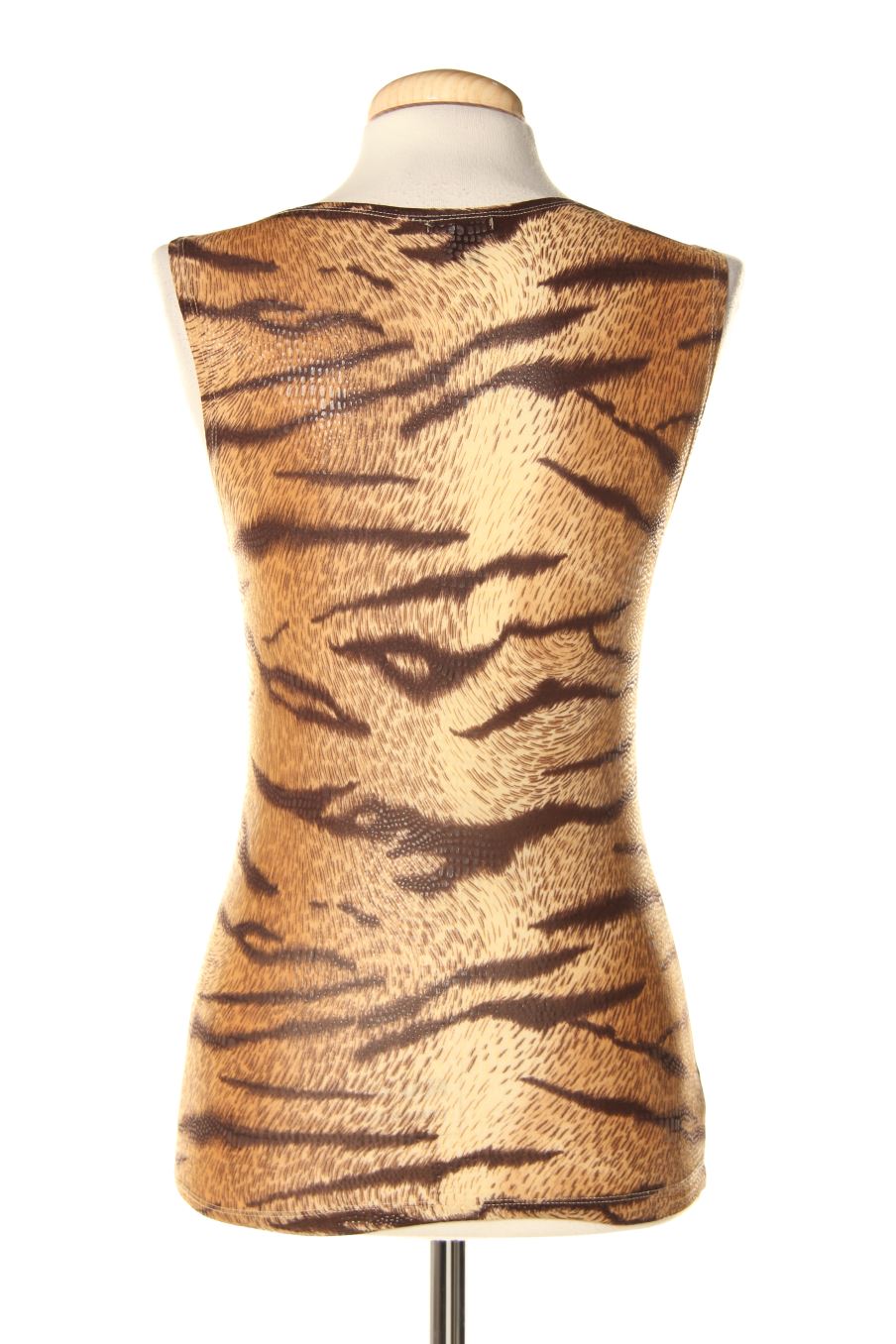 Top de Mango de la talla S, de color animal print