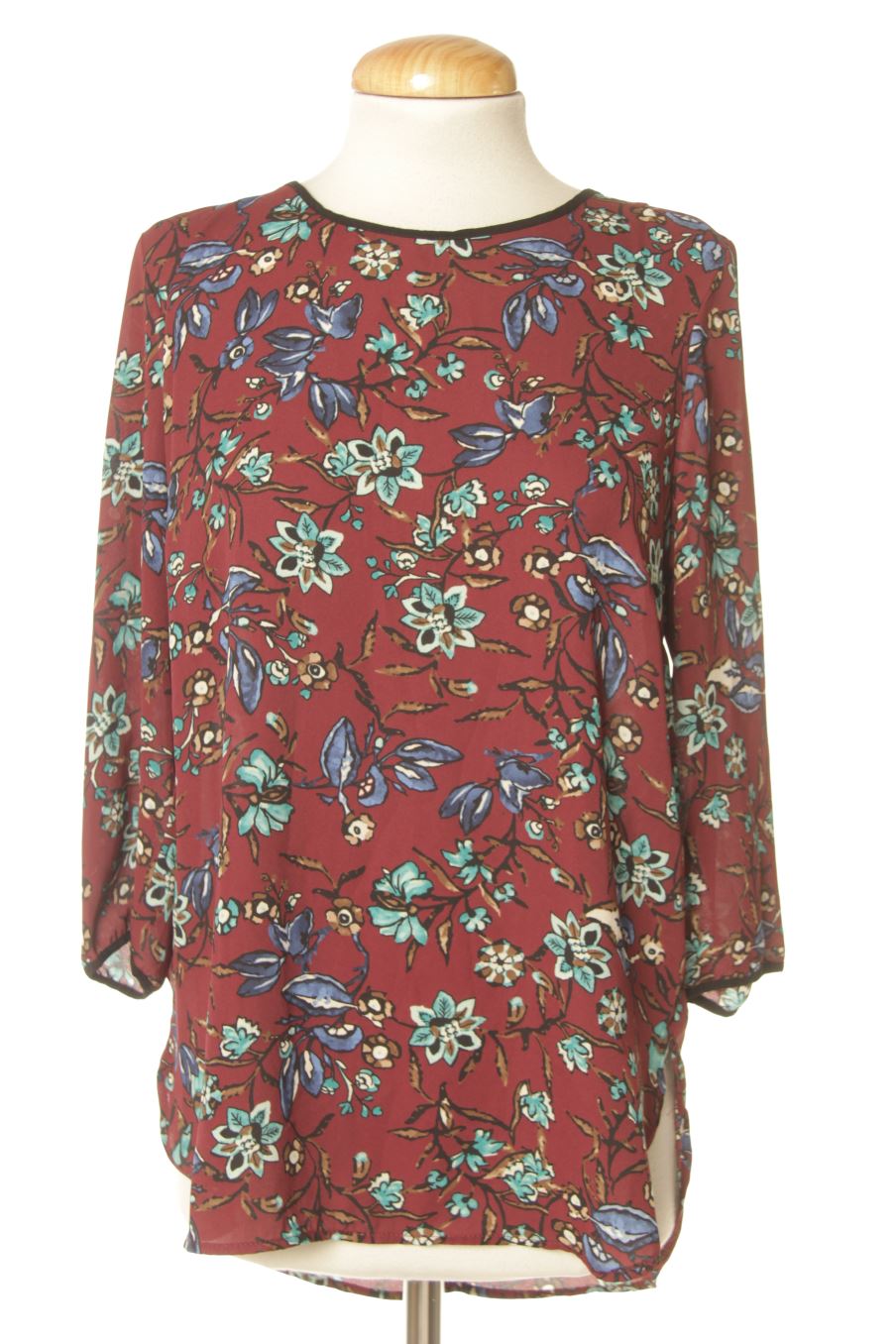 Blusa de manga larga de Stradivarius de la talla M, de color flores